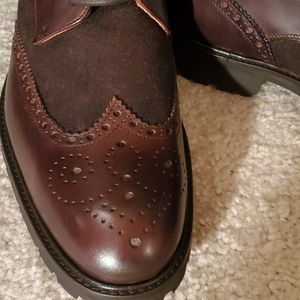 Chaussures Homme Mercanti Fiorentini - Taille US 8.5 - Marron Cuir - Style Derby - Occasion En Bon état